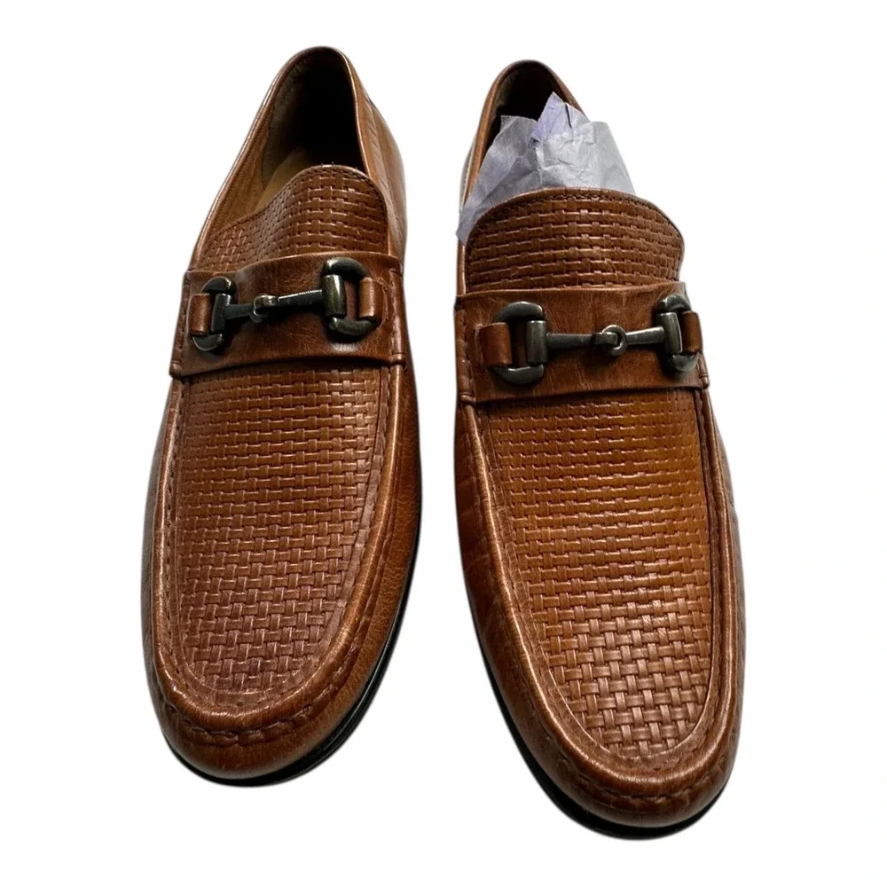 CURT & LARSON Men's‎ Crespo Cog Loafers Buckle Bit Leather Tan US 11